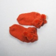 Носки детские с помпонами оранжевые